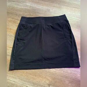 Athleta Brooklyn Skort Athletic Tennis Skirt Activewear Workout Black Size 6